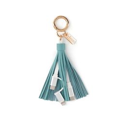 Mr.Wonderful - Porte-clés avec câbles de recharge pour téléphone portable pour maman - Cadeau de fête des mères - Porte-clés en forme de pompon avec franges, multicolore, Estandar