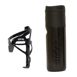 ZEFAL Kit Z Box L e Pulse A2 Nero - Porta Borraccia e Borraccia Porta Attrezzi Bici Impermeabile - Nero, Universale
