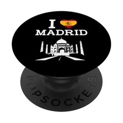 I Love Madrid Indian Landmark Funny Gag Prank Joke Novelty PopSockets PopGrip Adhesivo
