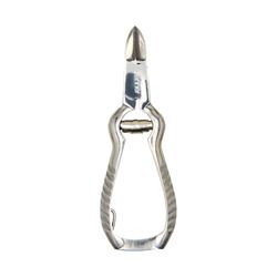 Zenner Tagliaunghie con meccanismo a molla - Tagliaunghie ergonomico in acciaio inox per unghie spesse o dure - Molla a foglia per meno sforzo - Compatta, precisa e igienica per la casa o il viaggio