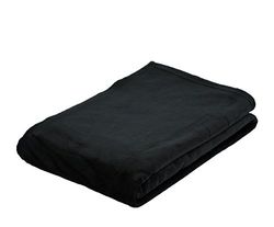 Gözze - Manta macia de salão, Memphis, tecido de alta gramagem 300 g/m², 220 x 240 cm - preto