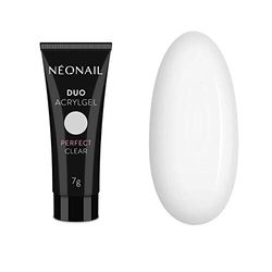 NeoNail Duo Gel acrylique 7 g pour extension des ongles artificiels Gel de construction (Perfect Clear)
