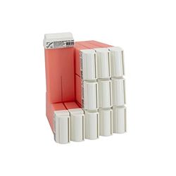 Epilwax Set da 12 rosa Rulli Cera per Depilazione - Larghezza 100 ml Roll-on Ricarica Cera