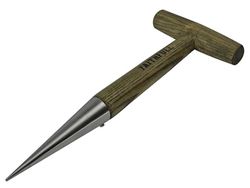Faithfull Prestige - Dibber a mano in acciaio inox, manico in frassino per piantare semi e piccoli bulbi