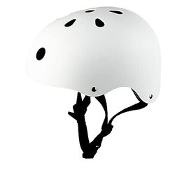 Zamelux Veiligheidshelm voor mountainbike, racefiets, ademend, voor skateboard, wit