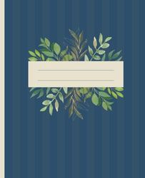 Perfect Composition Notebook for School & Work – 110 Pages, Lined, 7.5 x 9.25 Inches, Dark Blue