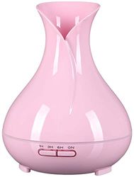 SIXTOL Vulcan Aroma Diffuser roze hout 350 ml | ultrasone luchtbevochtiger | voor luchtbevochtiging en geur van thuis, slaapkamer, kantoor | aromatherapie | voor etherische oliën