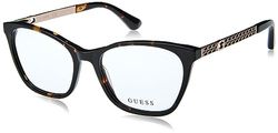 Guess GU2882 Gafas, Dark Havana, 53/17/140 para Mujer