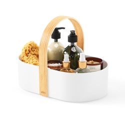 Umbra Bellwood Caddy, organizer voor keuken, badkamer en kantoor, wit/naturel