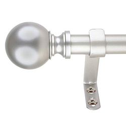 Decopolitan - Bastone per tende, colore: Argento antico, 45,5 a 80,5 cm
