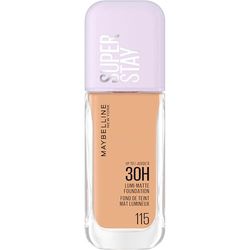 Maybelline New York, Base de Maquillaje Lumi Matte, Acabado Mate Luminoso Hasta 30H, Tono 115