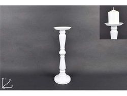 DUE ESSE CHRISTMAS SRL PORTACANDELA Metallo Bianco 41cm, Come Foto, Taglia Unica