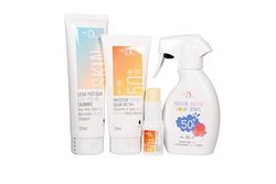 Protección Solar Familiar Pack. Crema Solar 50+ adultos 200ml, Protector Solar 50+ niños spray 200ml, Alfer Sun 200ml y Stick protector Solar zonas sensibles 50+ 13g. Marca Noche y Día. Regalo Neceser
