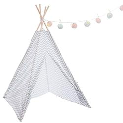 WELL HOME MOBILIARIO & DECORACIÓN Tipi grijs + led-lichtketting voor kinderen Well Home, standaard