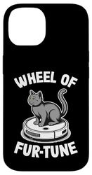 Wheel Of Fur-Tune Cat On Robot Vacuum Cleaner Cat Case for iPhone 14