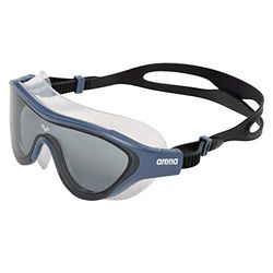 Arena The One Mask Gafas de natación, Unisex-Adult, Smoke-Grey_Blue-Black, TU