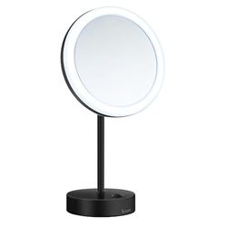 Smedbo Outline Shaving/Make-up Mirror LED Battery, Stainless-Steel, Polished Chrome