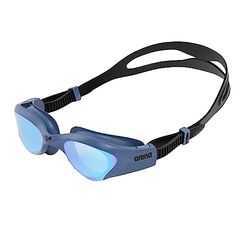 arena The One Mirror Lunettes de Natation Unisexe Adulte, Lunettes de Natation avec Grands Verres Miroirs, Traitement Anti-Buée, Protection UV, Pont Nasal Auto-Ajustable, Joints Anti-Infiltrations