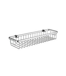Smedbo DK2005 Sideline Corbeille Porte-Savon Long Laiton/Cuivre/Zinc Argent 40 x 11,5 x 6 cm
