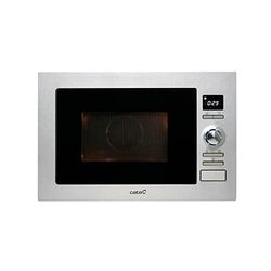 CATA MC 25 D ENC Microonde da incasso Inox Interno in acciaio inossidabile 8 Menu a Accesso Automatico 5 Livelli di Potenza Grill da 1000 W Con Timer Capacità 25L Larghezza 60 cm