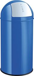 helit h2401734 Poubelle en métal 30 L Bleu