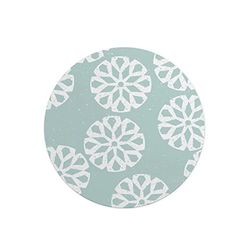 Questo Casa, Round Digital Printed Mouse Pad, Non-Slip Base, for Office and Home, Diameter:22cm