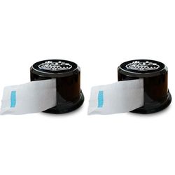 Shave Factory Neck Paper Strip Dispenser, Black, 1 Count (Pack of 2)