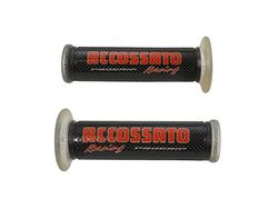Paire de poignées de Course en Gel avec Inscription Accossato Rouge pour Suzuki GSX-R 1300 Hayabusa de 2008 à 2012, CC 1300
