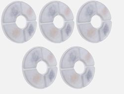 cyclingcolors 5x filtro fontanella per gatti spugna schiuma acqua fontana, rotondo 127mm