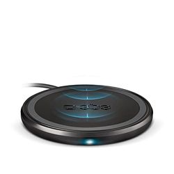 SBS Wireless Fast Charge tafellader, 10 W voor ultrasnel opladen, laadstation voor Qi-telefoons, smartphones iPhone/Samsung/Xiaomi/Oppo/Huawei