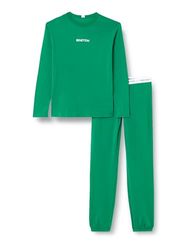 United Colors of Benetton Unisex-pyjamas för barn och tonåringar, Verde Bosco 1u3, M