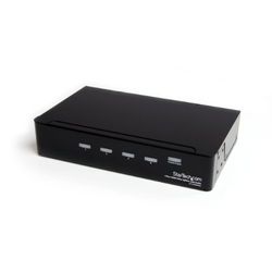 StarTech.com Multiplicador HDMI de 4 puertos y amplificador de señal - Splitter - HDMI hembra - Mini-Jack hembra - 1920x1200 1080p