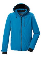 killtec Uomo Giacca da esterno/giacca funzionale con cappuccio con zip e paraneve KSW 24 MN SKI JCKT, sky, L, 43429-000