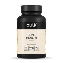 Bulk Bone Health Supplement Capsules, Calcium, Vitamin K, Vitamin D, Pack of 90, 30 Servings, Packaging May Vary