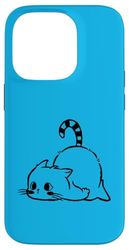 snirt Little Lazy Cat Funny T-Shirt Kitten Design Case for iPhone 14 Pro