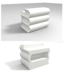 Kloris Bancone, Polietilene, Bianco, 150