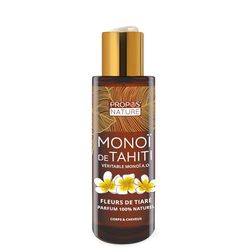 Véritable Monoï de Tahiti A.O - Coco et Fleurs de Tiaré - Fabriqué à Tahiti - 100ml - Propos'Nature