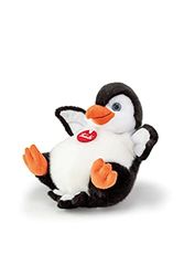 Trudi TUDC2000 Classic Plush Toy Approx. 13 cm, Size S, Soft Toy with Soft Materials, Plush Toy with Realistic Details, Washable, Cuddly Toy for Kids, Penguin Pino Black/White