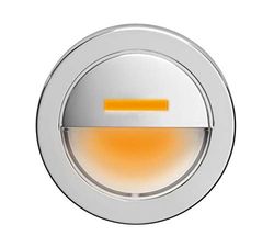 Daisalux aras Round Beacon with Visor Chrome L-Amber