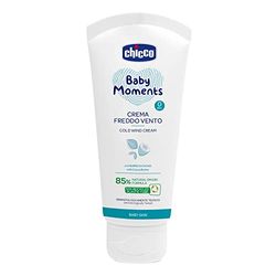 Artsana Chicco Baby Moments krem z zimnym wiatrem z masłem kakaowym i witaminą E, z naturalną formułą, 0+ miesięcy, 50 ml