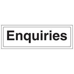 V Safety Enquiries Panneau de sécurité en aluminium brossé 300 x 100 mm 3 mm