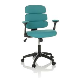 hjh OFFICE Chaise pivotante pour Enfants Kid ERGOLINO B Chaise pivotante avec Dossier Ergonomique, Bleu, 736433