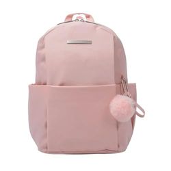 Totto - Backpack for 14 Inch Laptop, Model Adelaide 1, 3 Compartments, 2 Bottle Pockets, Secret Pocket, Strap for Hanging Suitcase, Durable, Peach 2.0, pink, M, Casual