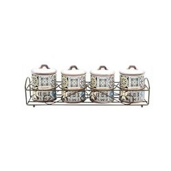 Feel Maestro Set de 4 Botes MR-20005-04CS Cerámica (4 Piezas)