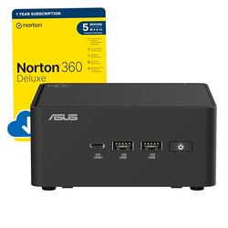 ASUS NUC 15 Pro AI-Ready Mini PC Desktop (Intel Core Ultra 7 255H, 16 GB DDR5 RAM, 500 GB PCIe Gen 4 SSD, WiFi 7, BT 5.4, Windows 11 Pro) includes Free Norton 360 Deluxe Anti virus