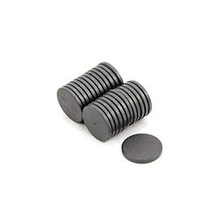Y10 Ferrite Magnet Para Artes, Artesanía, Ciencia Y Bricolaje - 25mm x 3mm de Espesor - 0.5kg de Tracción - Paquete de 250