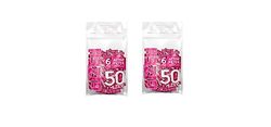 Gizeh 20583 Activated Carbon Slim Size 6 mm Pink-2 Bags of 50 100 Filters, Paper
