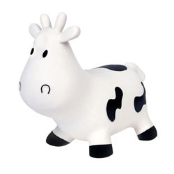 BS Toys Vache Skippy - Balle Rebondissantes - Jouets Gonflables À Partir De 3 Ans - Jouets Gonflables Blancs Pour Enfants - Adaptés Aux Jeux D'Intérieur Ou D'Extérieur - Poids Maximum 50 Kg