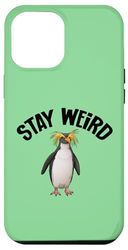 Funny Stay Weird Macaroni Penguin Lover Coque pour iPhone 12 Pro Max