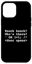 Hacker Divertente Hacking SQL Injection Cybersecurity Coder Scherzo Custodia per iPhone 12 Pro Max